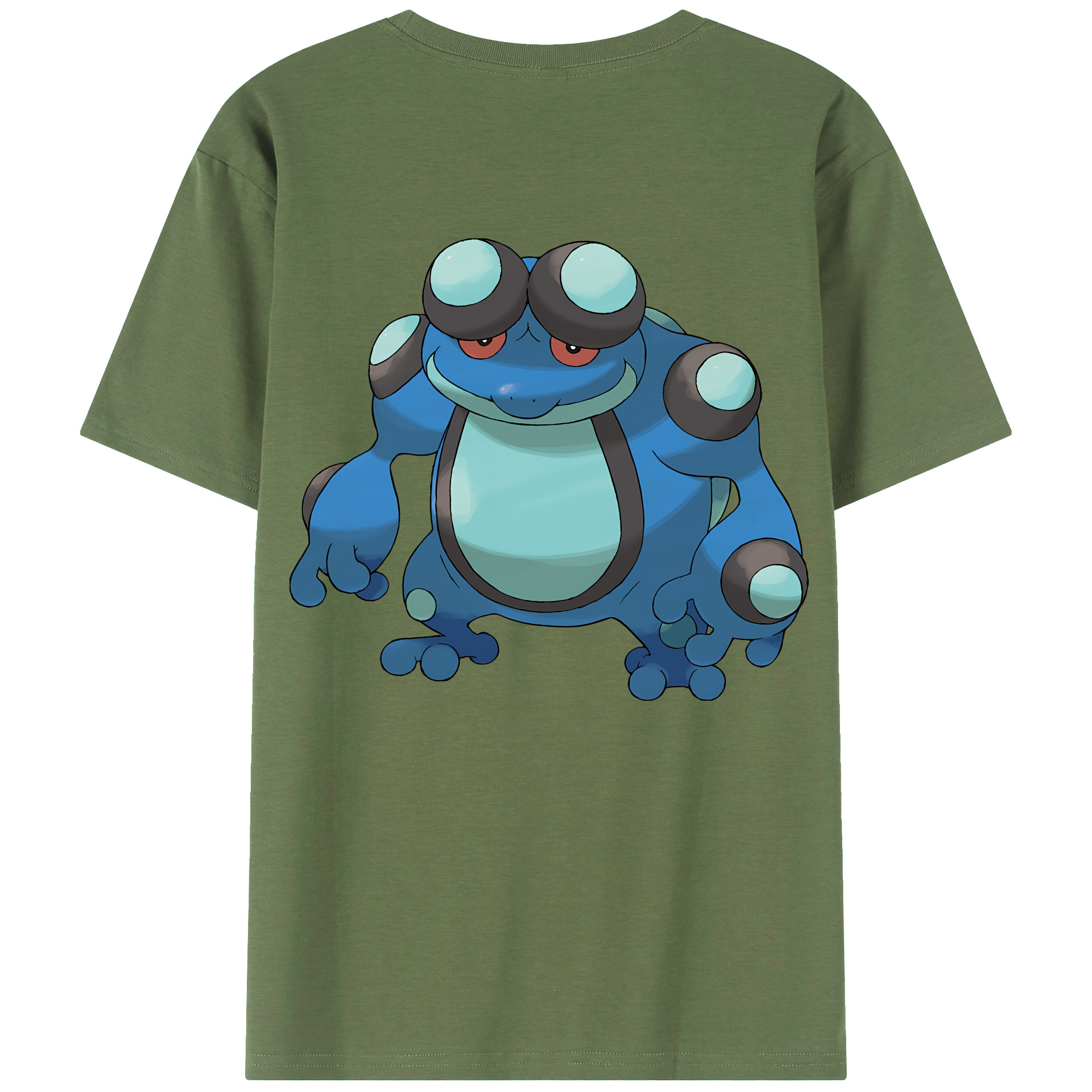 （画像用） ポケットモンスター Pokémon 綿100％ メンズ半袖Tシャツ（バックプリント） 通気性